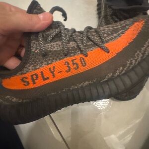 Adidas Gray and Orange Knit Detail